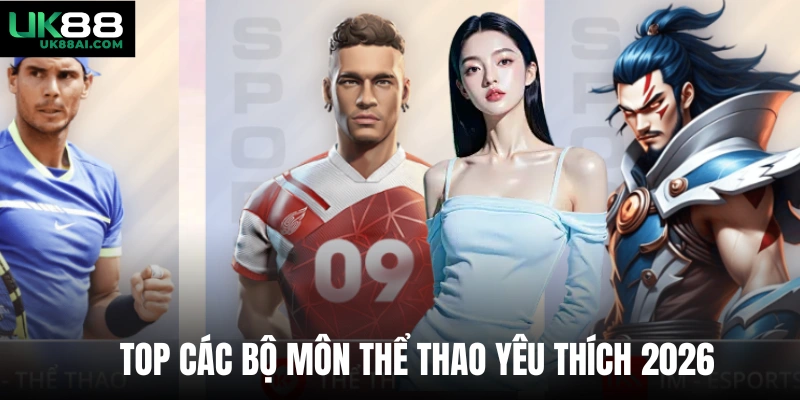 Top các bộ môn thể thao yêu thích 2026