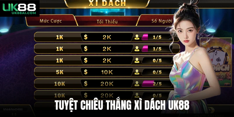 Tuyệt chiêu thắng Xì dách UK88